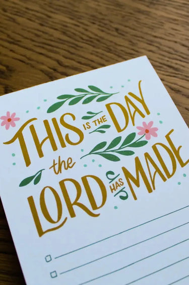 This Is The Day Notepad